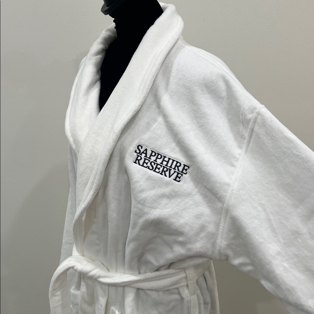 Terrytown Terry Velour Kimono Robes White - Picture 2 of 9